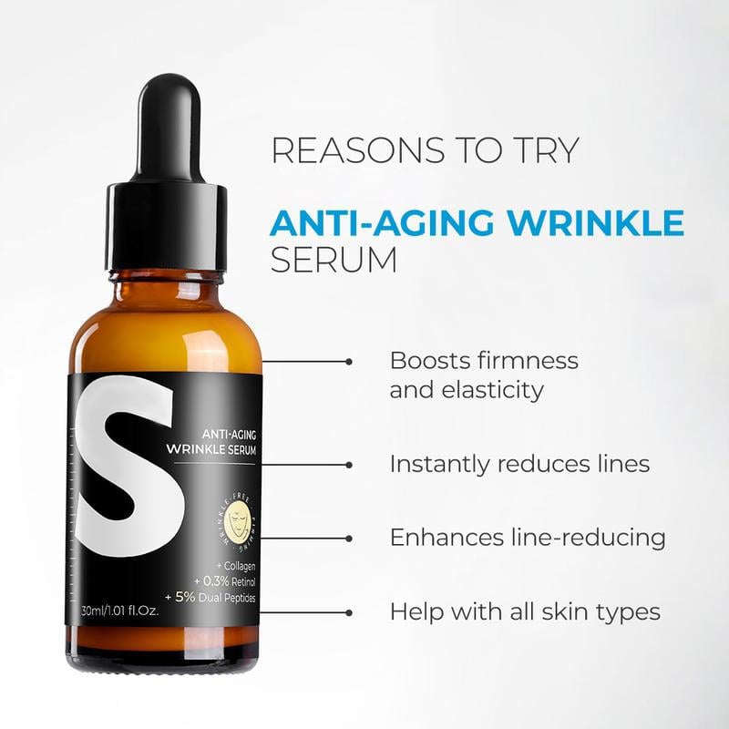 Exclusive Offer💥Retinol & Peptide Anti-Aging Wrinkle Serum, Brightening Serum for Fine Lines