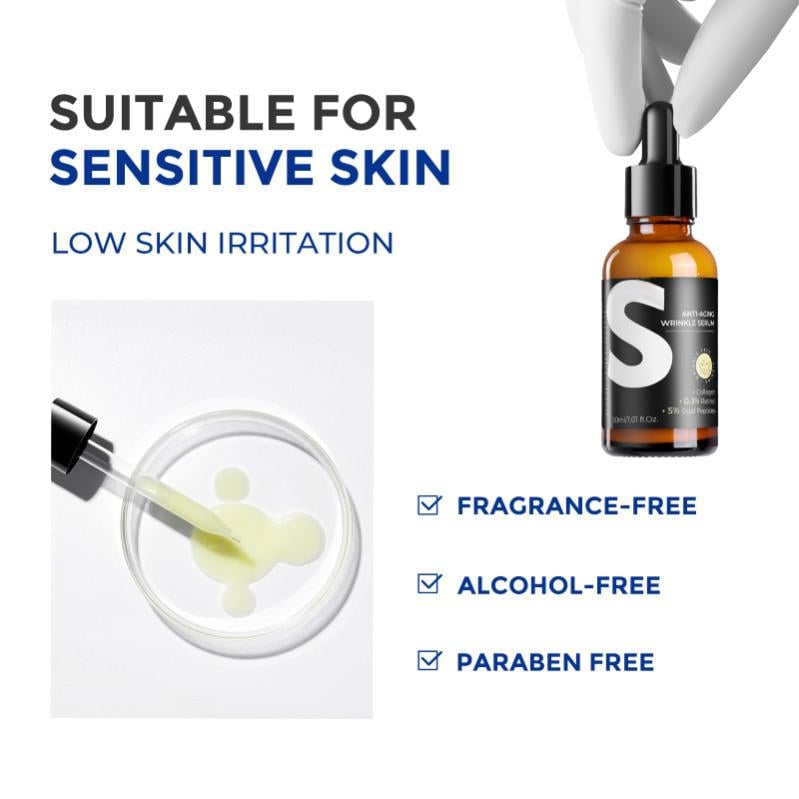 Exclusive Offer💥Retinol & Peptide Anti-Aging Wrinkle Serum, Brightening Serum for Fine Lines