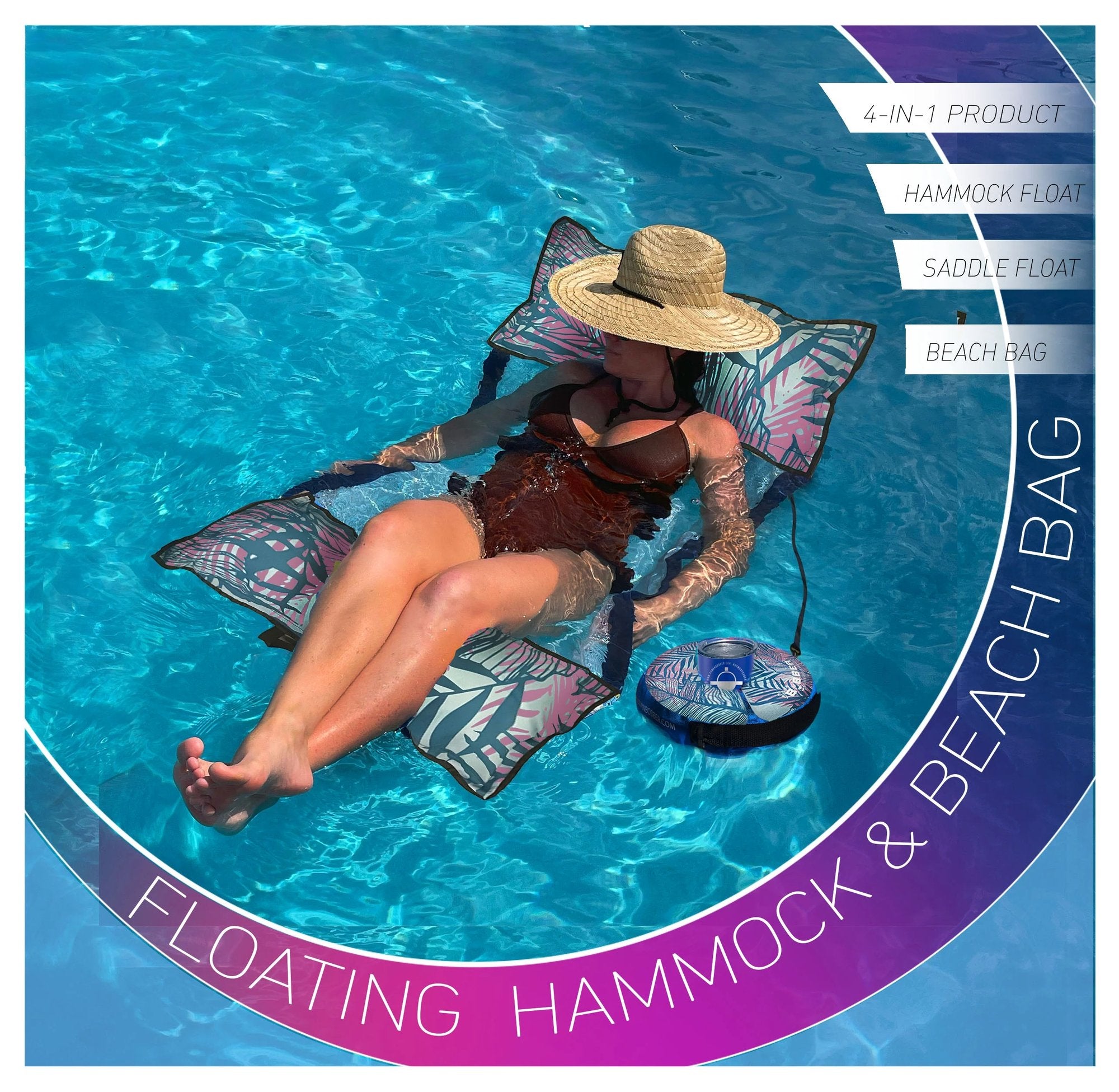 2-In-1 Floating Hammock And Beach Tote