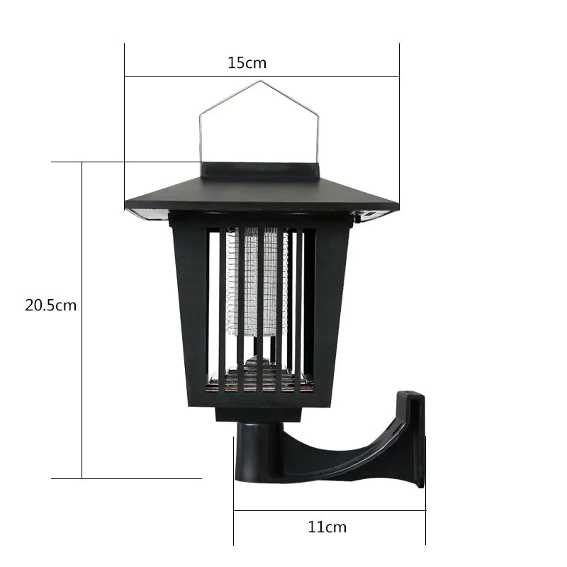 Lampe solaire anti-moustiques pour usage extérieur et domestique