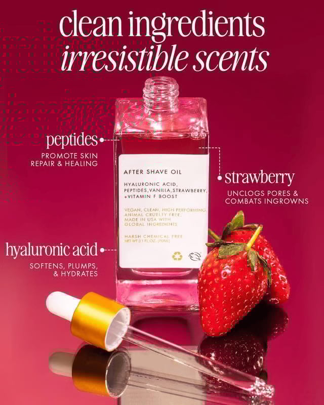 🔥Last Day Special Sale - Only $14.99 🍓 After Shave Perfume Oil - Strawberry & Vanilla Scent
