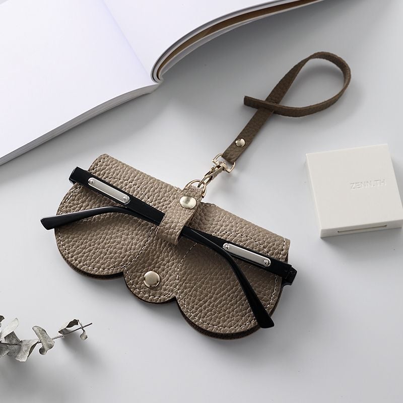 🏆Flash Sale⚡ 50K+ SOLD! Almost Gone-💥🔥This Week's Special Offer ✨Soft PU Leather Sunglasses Bag👓️,Best Gifts