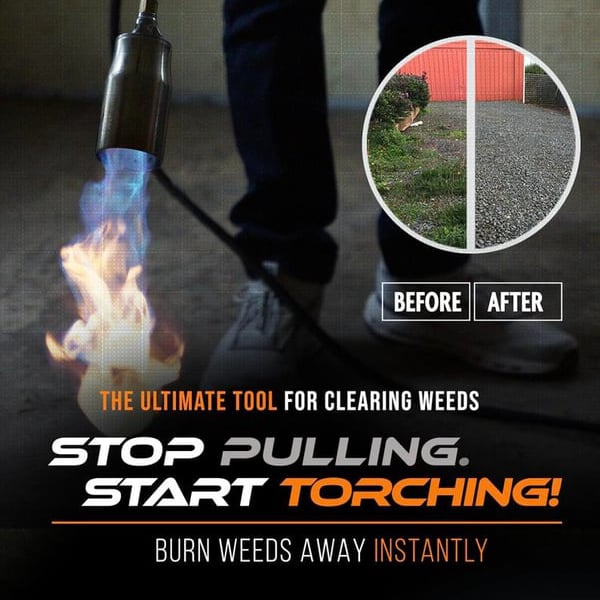 🔥🔥 NEW Propane Torch Weed Burner Kit - Erase Weeds & Melt Ice in Seconds!