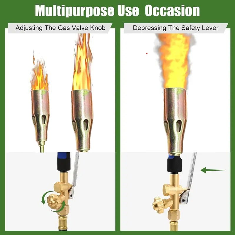 🔥🔥 NEW Propane Torch Weed Burner Kit - Erase Weeds & Melt Ice in Seconds!