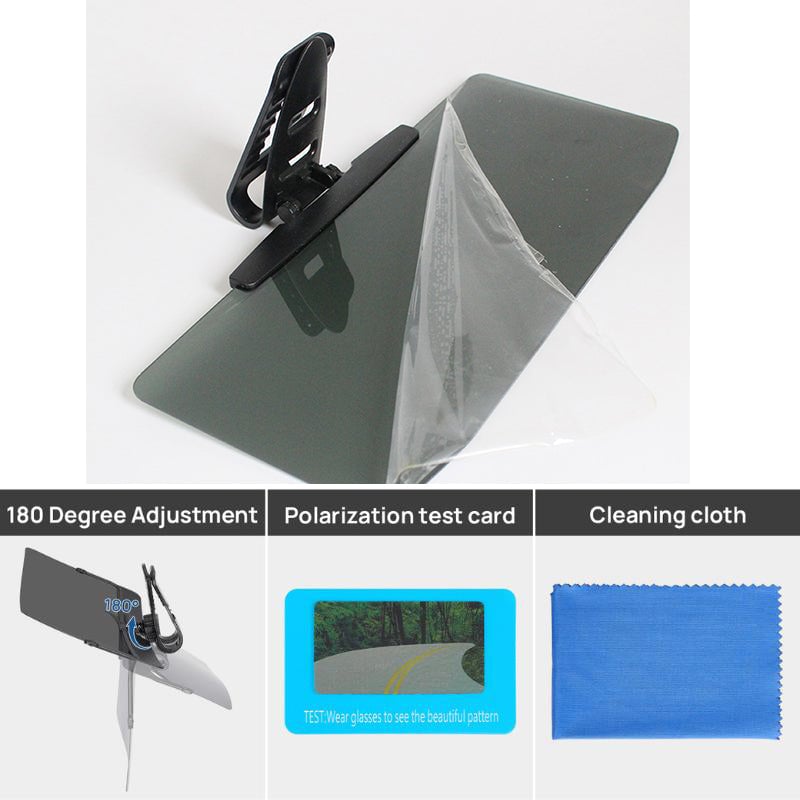 🔥Universal Car Sun Visor With Polarized Glare Protection