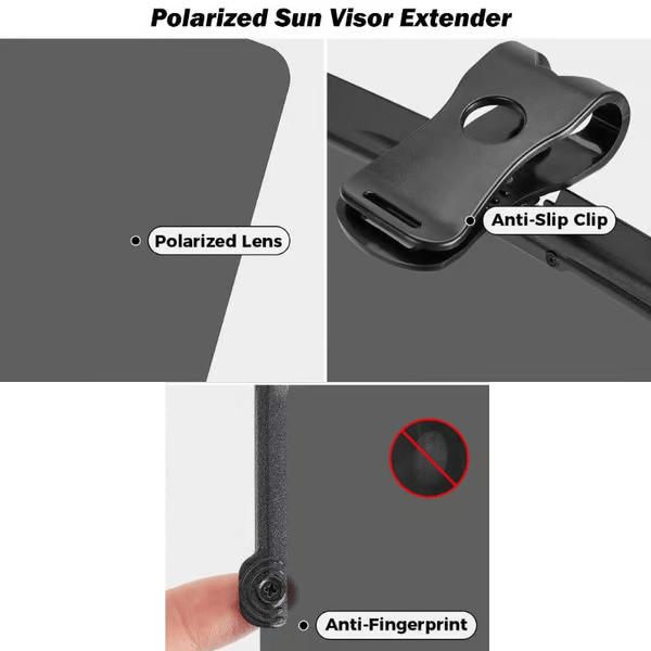 🔥Universal Car Sun Visor With Polarized Glare Protection