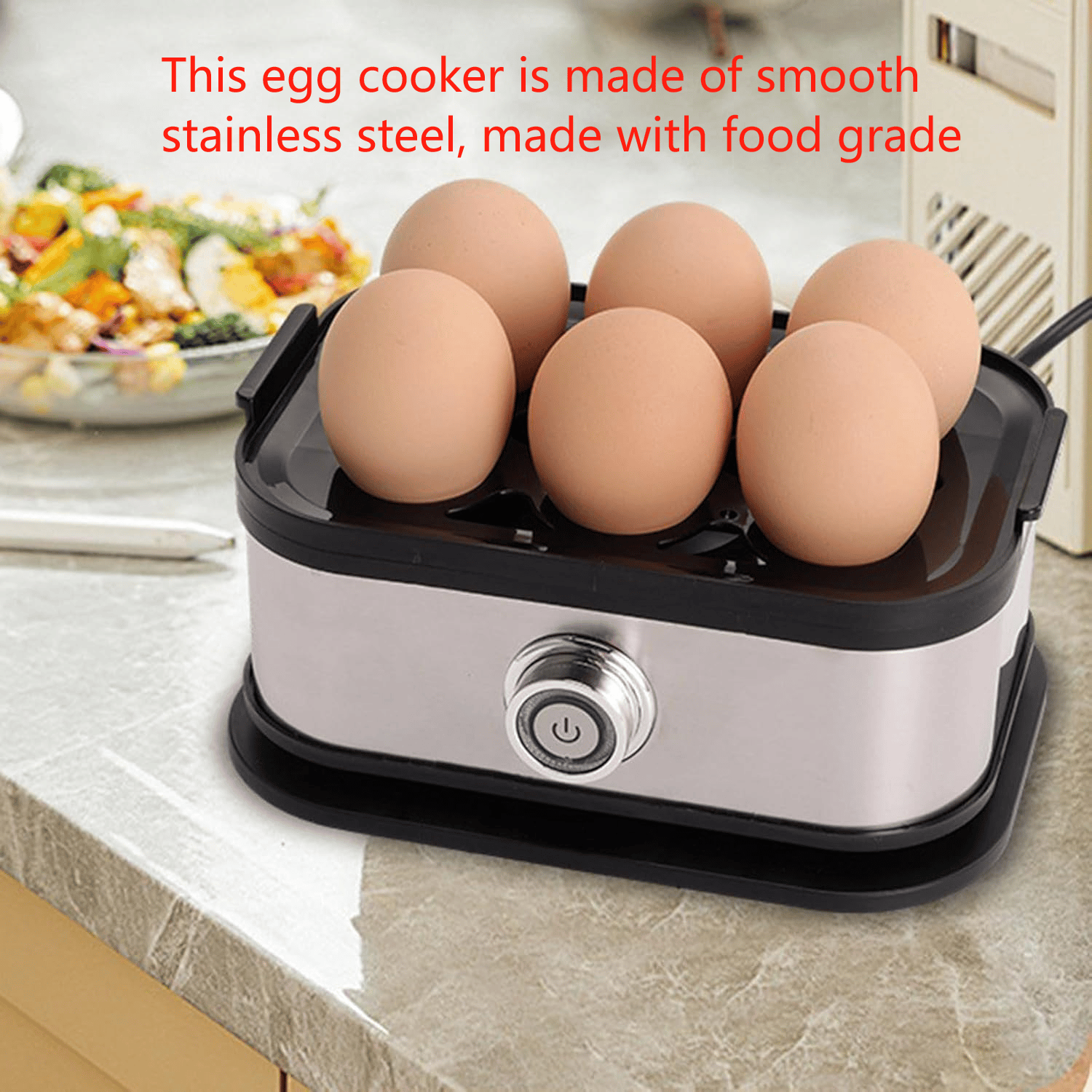 🏆Flash Sale⚡ 50K+ SOLD! Almost Gone-💥Effortless Egg Cooking with the Ultimate Stainless Steel Egg Cooker 🍳✨，Best gifts