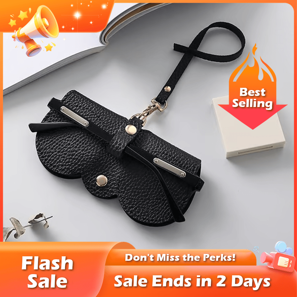 🏆Flash Sale⚡ 50K+ SOLD! Almost Gone-💥🔥This Week's Special Offer ✨Soft PU Leather Sunglasses Bag👓️,Best Gifts