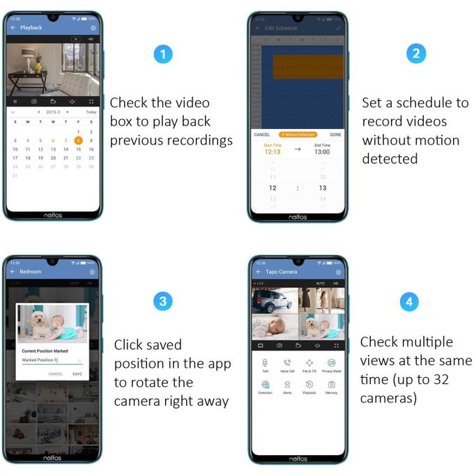 GlobaleCam™ – Caméra de sécurité intelligente 2K pour fenêtre avec vision nocturne et alertes de mouvement