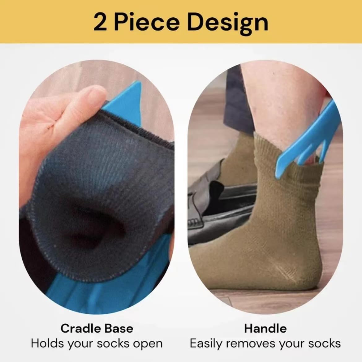 Sock Aid Tool for Easy Sock Application and Removal