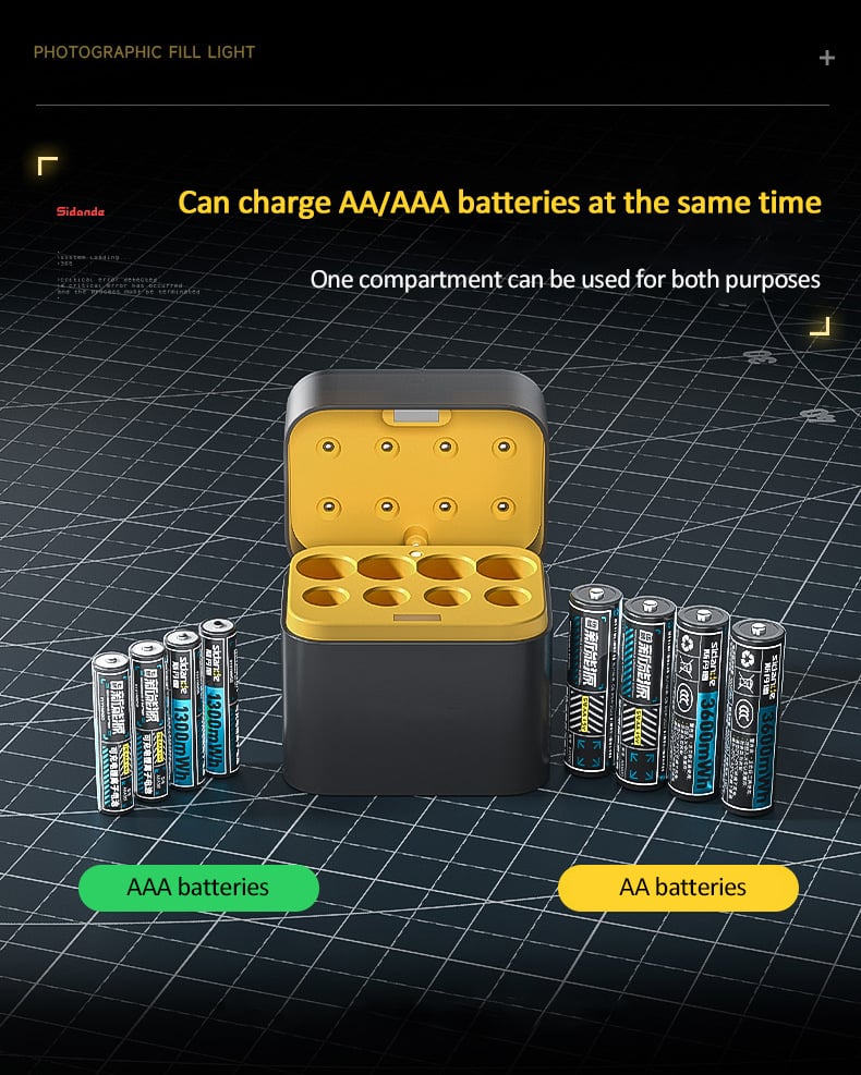 🏆Flash Sale⚡ 50K+ SOLD! Almost Gone-💥🎁 🔋Charging Compartment - Rechargeable Aa/Aaa Lithium Battery