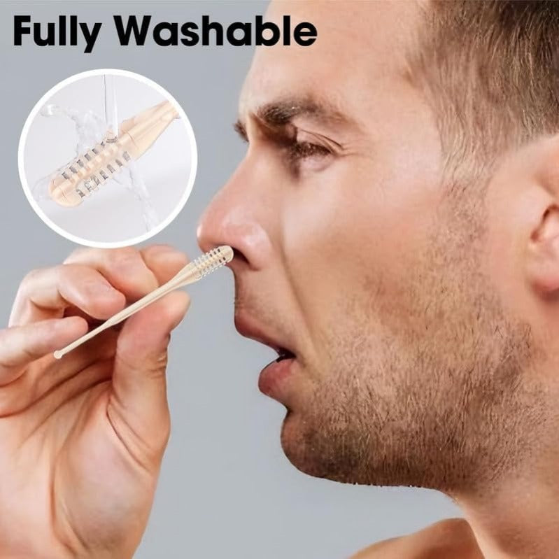 Manual Dual-Ended Rotary Nose & Ear Hair Trimmer