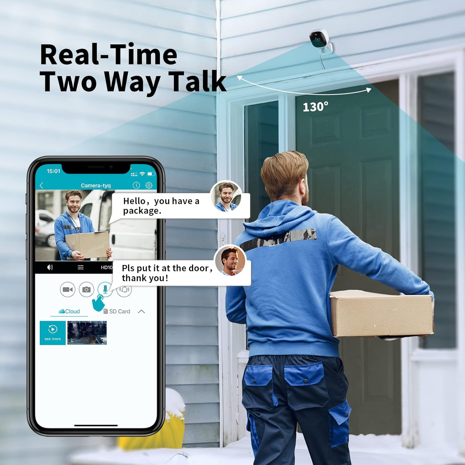 GlobaleCam™ – Caméra de sécurité intelligente 2K pour fenêtre avec vision nocturne et alertes de mouvement