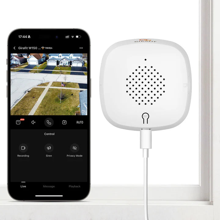 GlobaleCam™ – Caméra de sécurité intelligente 2K pour fenêtre avec vision nocturne et alertes de mouvement