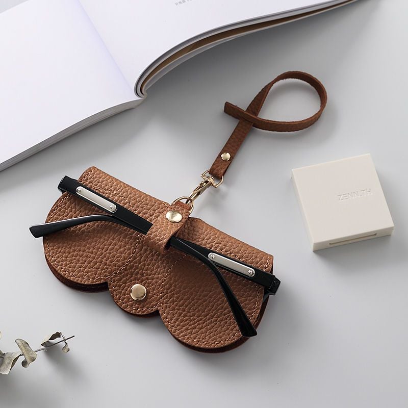 🏆Flash Sale⚡ 50K+ SOLD! Almost Gone-💥🔥This Week's Special Offer ✨Soft PU Leather Sunglasses Bag👓️,Best Gifts