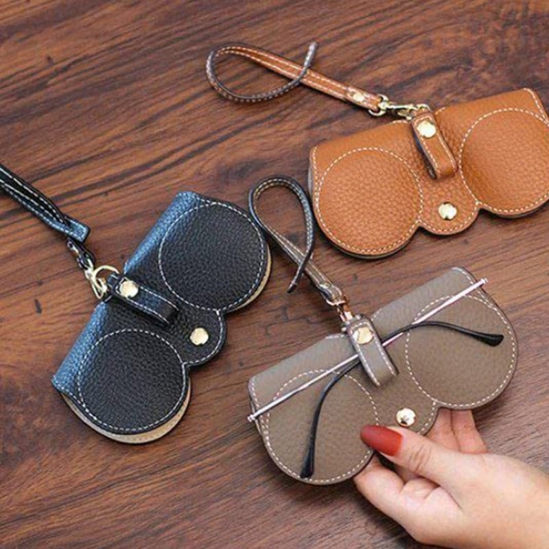 🏆Flash Sale⚡ 50K+ SOLD! Almost Gone-💥🔥This Week's Special Offer ✨Soft PU Leather Sunglasses Bag👓️,Best Gifts