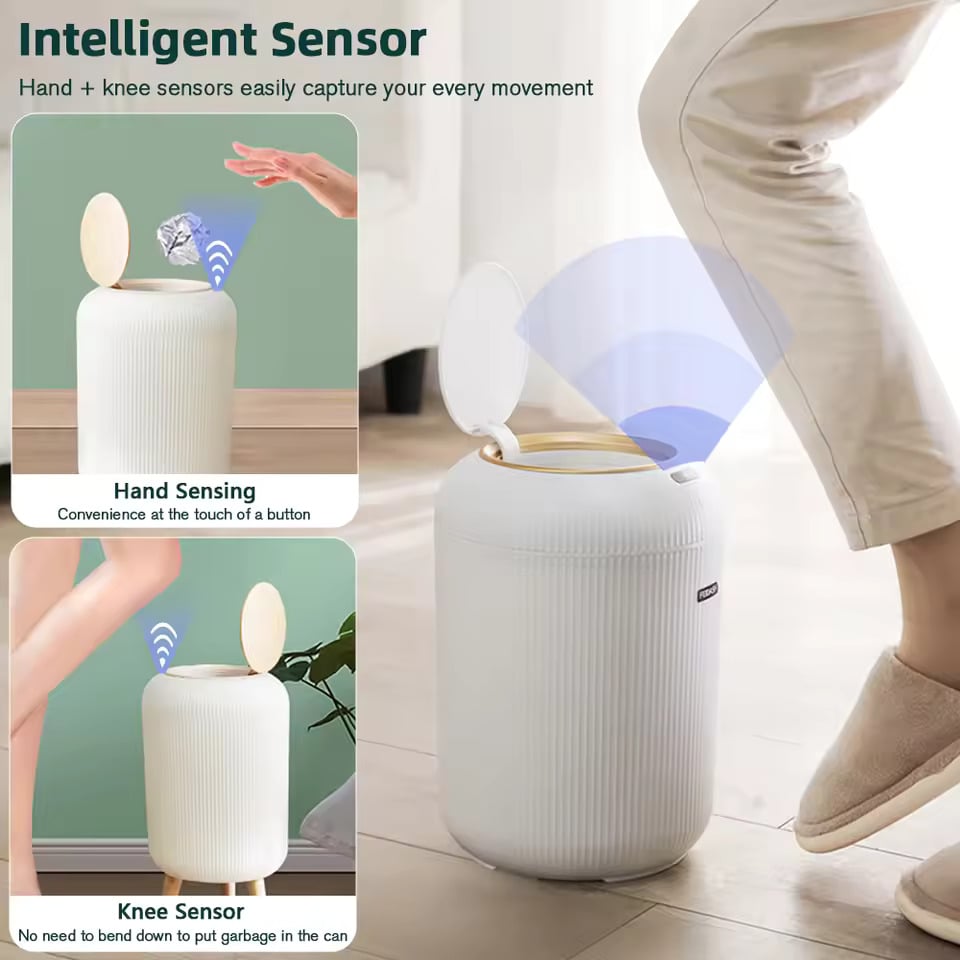 🎁Smart sensor waterproof trash can
