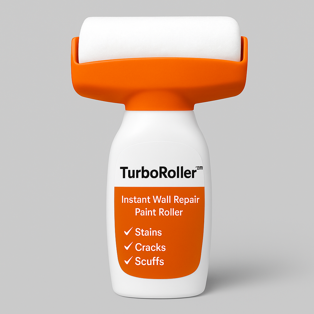TurboRoller™ – Instant Wall Repair Paint Roller for Stains, Cracks & Scuffs