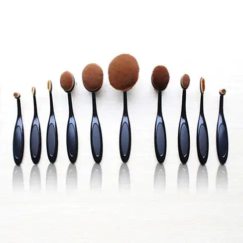 Ensemble de 10 pinceaux de beauté ovales Beauty Experts