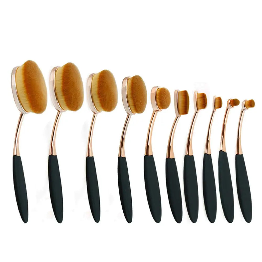 Ensemble de 10 pinceaux de beauté ovales Beauty Experts