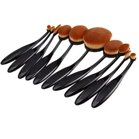 Ensemble de 10 pinceaux de beauté ovales Beauty Experts