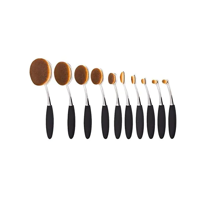 Ensemble de 10 pinceaux de beauté ovales Beauty Experts