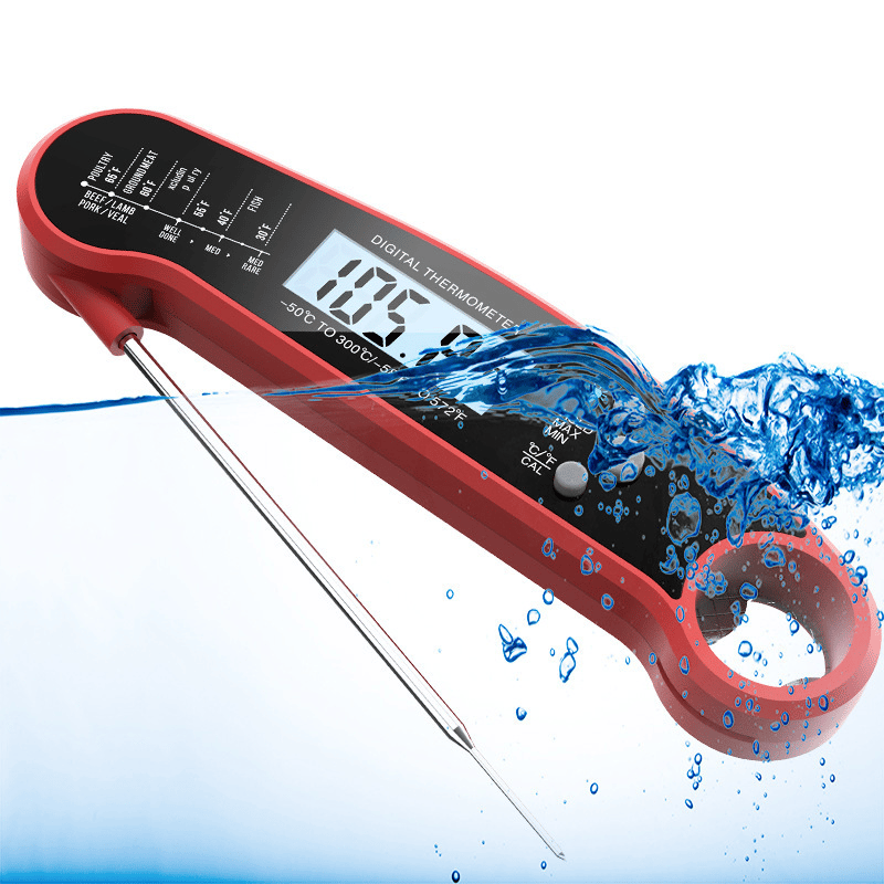 ⏰Final 3-hour Preferential Deal✨Meat Thermometer - Digital Instant Read, Waterproof for Cooking & Baking