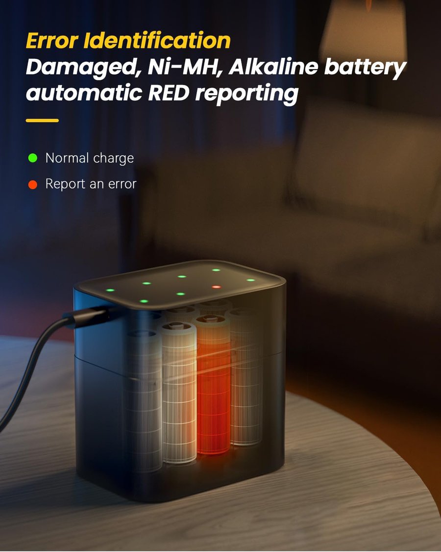 🏆Flash Sale⚡ 50K+ SOLD! Almost Gone-💥🎁 🔋Charging Compartment - Rechargeable Aa/Aaa Lithium Battery