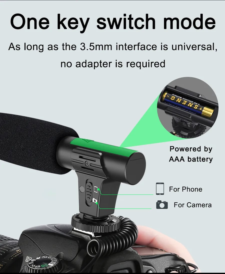 Professional Live Video Mobile Phone Photography Set with Fill Light Microphone Tripod