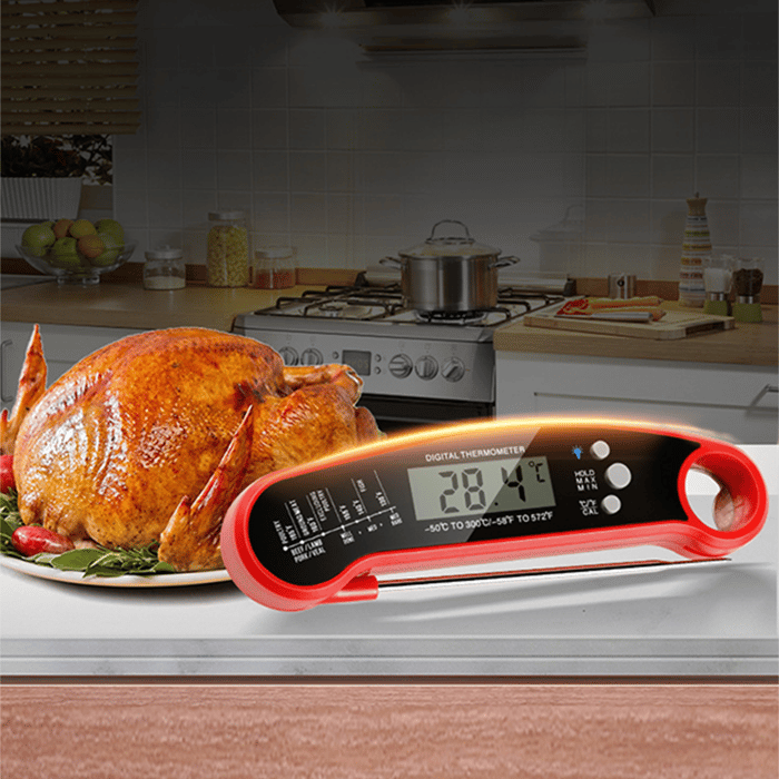 ⏰Final 3-hour Preferential Deal✨Meat Thermometer - Digital Instant Read, Waterproof for Cooking & Baking