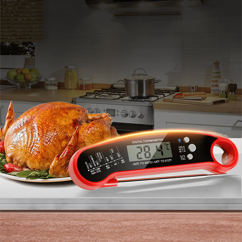 ⏰Final 3-hour Preferential Deal✨Meat Thermometer - Digital Instant Read, Waterproof for Cooking & Baking