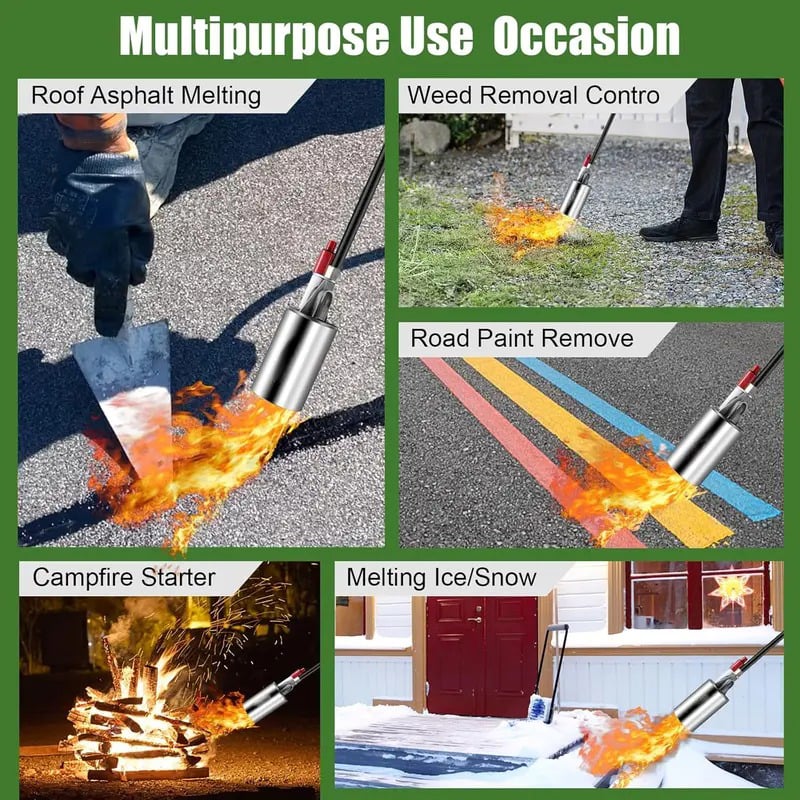 🔥🔥 NEW Propane Torch Weed Burner Kit - Erase Weeds & Melt Ice in Seconds!