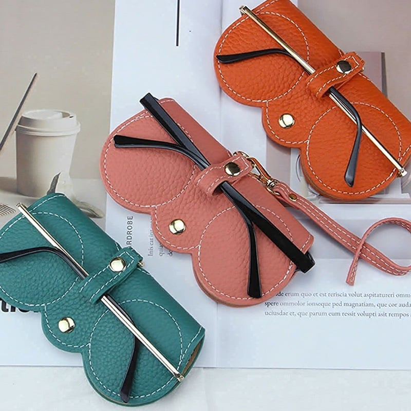 🏆Flash Sale⚡ 50K+ SOLD! Almost Gone-💥🔥This Week's Special Offer ✨Soft PU Leather Sunglasses Bag👓️,Best Gifts