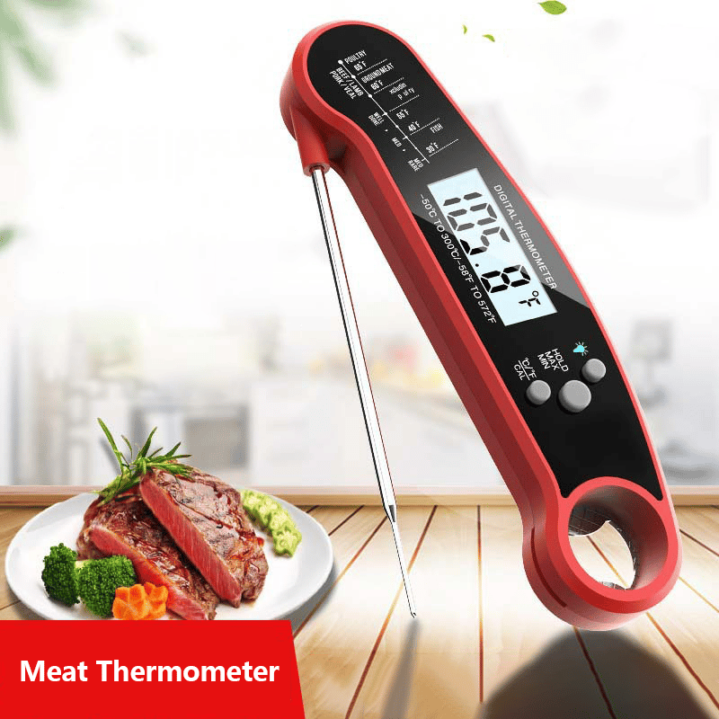 ⏰Final 3-hour Preferential Deal✨Meat Thermometer - Digital Instant Read, Waterproof for Cooking & Baking
