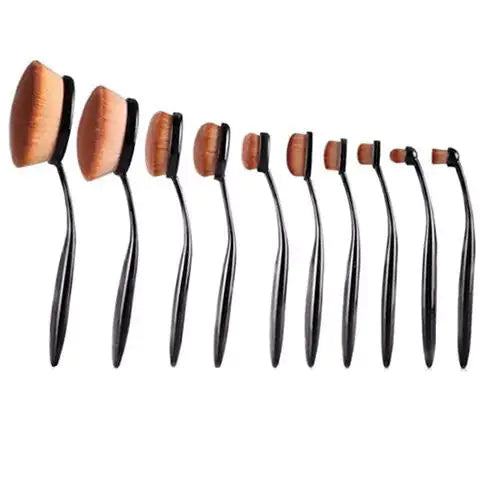 Ensemble de 10 pinceaux de beauté ovales Beauty Experts