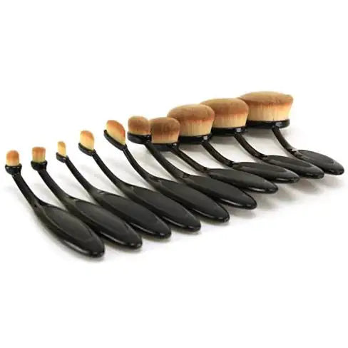 Ensemble de 10 pinceaux de beauté ovales Beauty Experts